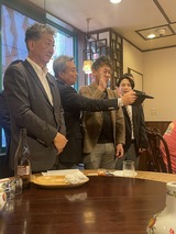 横浜中華街　双十節　懇親会、「富筵」、米沢・高崎和田ライオンズクラブ、獅子舞？、「炸鶏排」、ソフトクリーム、サービスショット！