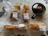 「そうざい屋」カツ丼、活け花、いなり寿司、海老ピラフ、あんクロワッサン、生クロワッサン、白コッペパン、レトロプリン、マンゴーラングドシャ、新作アイス、サービスショット！